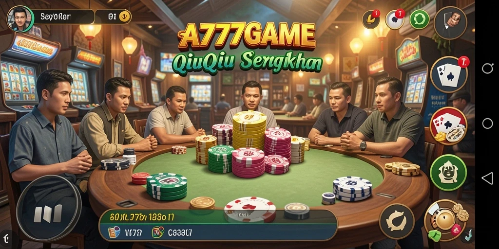 Tampilan gameplay QiuQiu yang menarik dalam A777GAME.