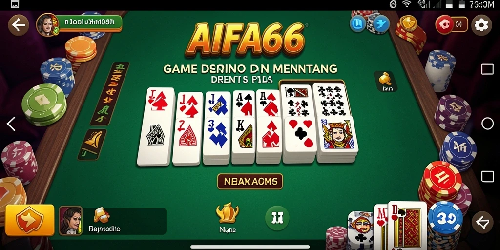 Tampilan gameplay AIFA66 yang menarik dalam suasana Domino.