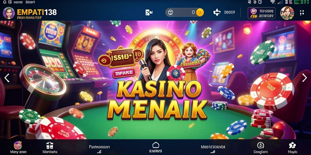 Tampilkan gameplay menarik dari EMPATI138 dalam suasana kasino.