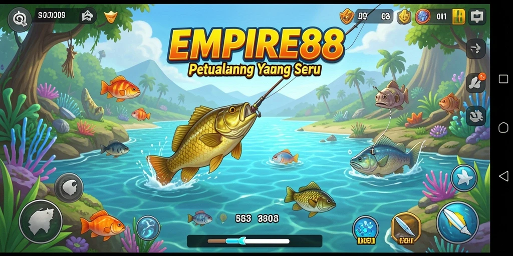 Tampilan screenshot EMPIRE88 dengan gameplay memancing yang menarik.