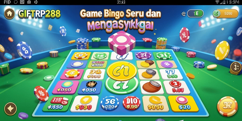 Tampilan gameplay seru dalam game Bingo GIFTRP288.