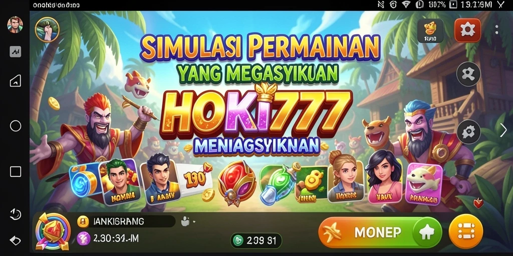 Tampilan gameplay HOKI777 yang menarik dan interaktif.