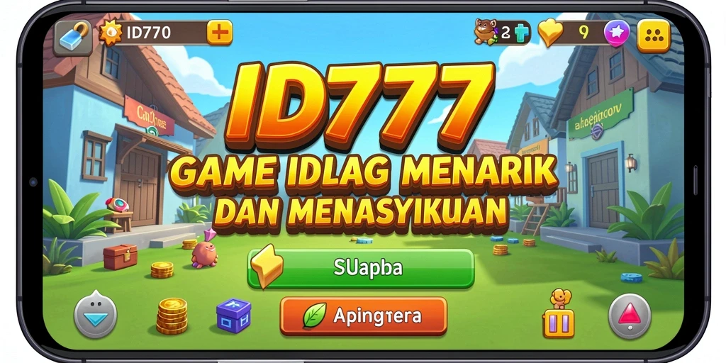 Tampilan gameplay yang menarik dari ID777 dengan elemen Idle.
