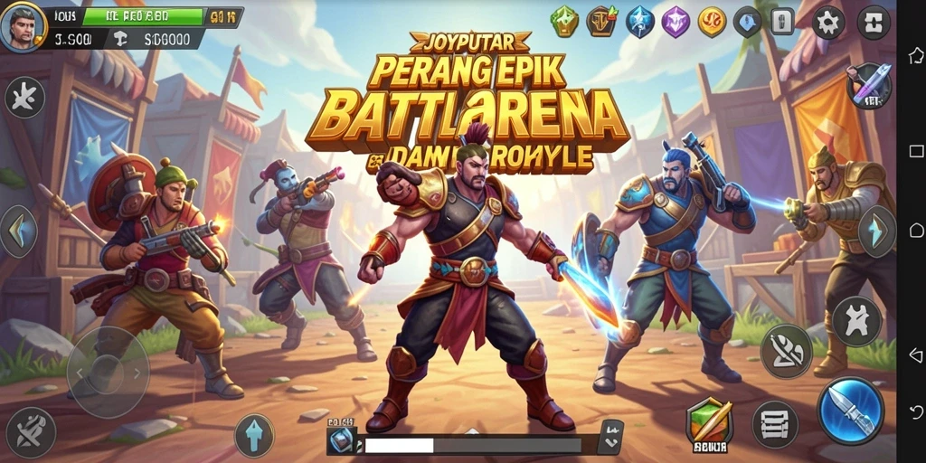 Screenshot JOYPUTAR menampilkan aksi seru dalam pertarungan Battle Royale.