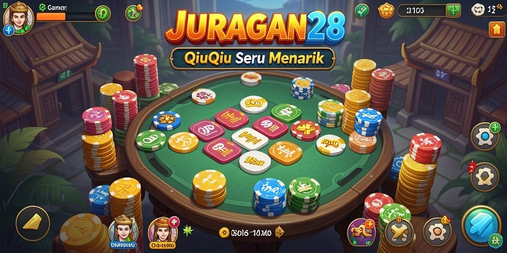 Tampilan gameplay QiuQiu yang seru di JURAGAN28.