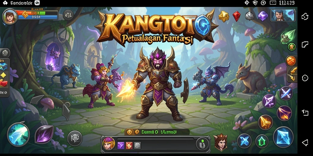 Tampilan gameplay RPG KANGTOTO dengan petualangan yang seru.