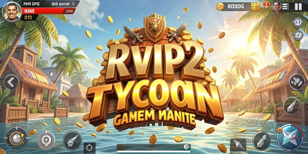Screenshot utama RVIP2 menunjukkan gameplay Tycoon yang seru.