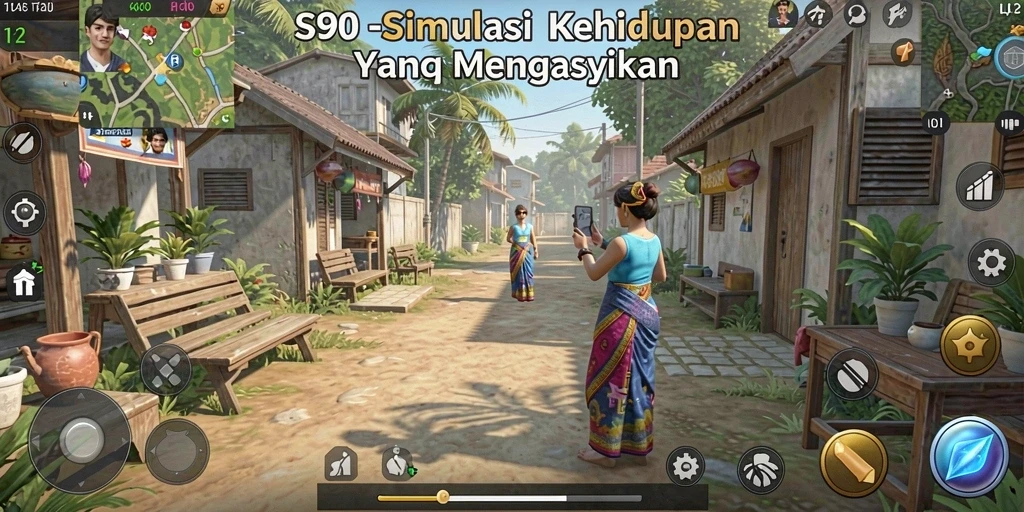 Screenshot gameplay yang menggambarkan pengalaman simulatif S80 dengan visual menarik.