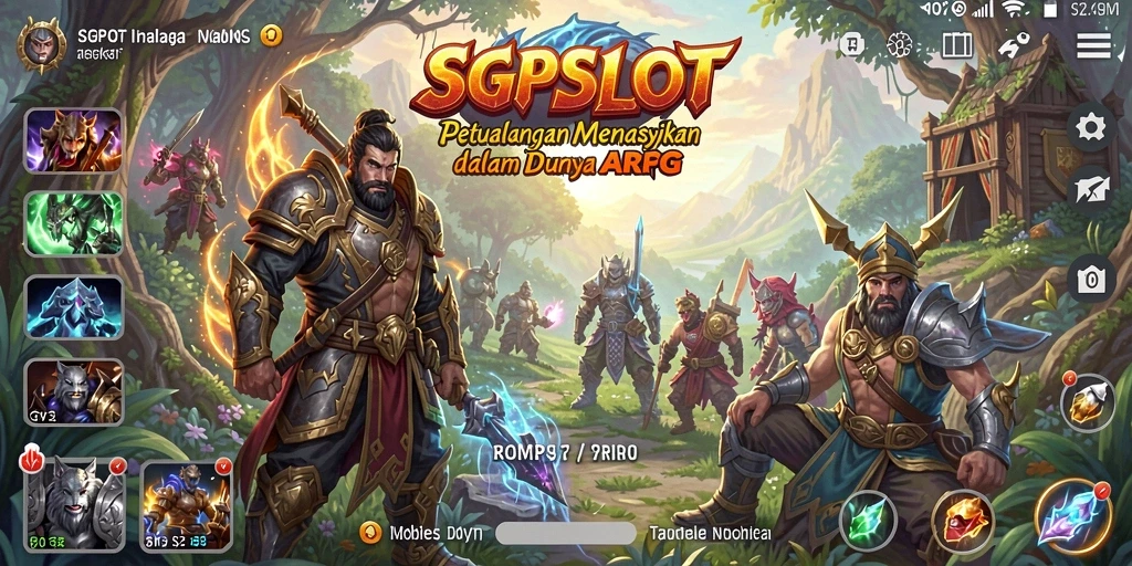 Screenshot gameplay ARPG SGPSLOT yang memukau.