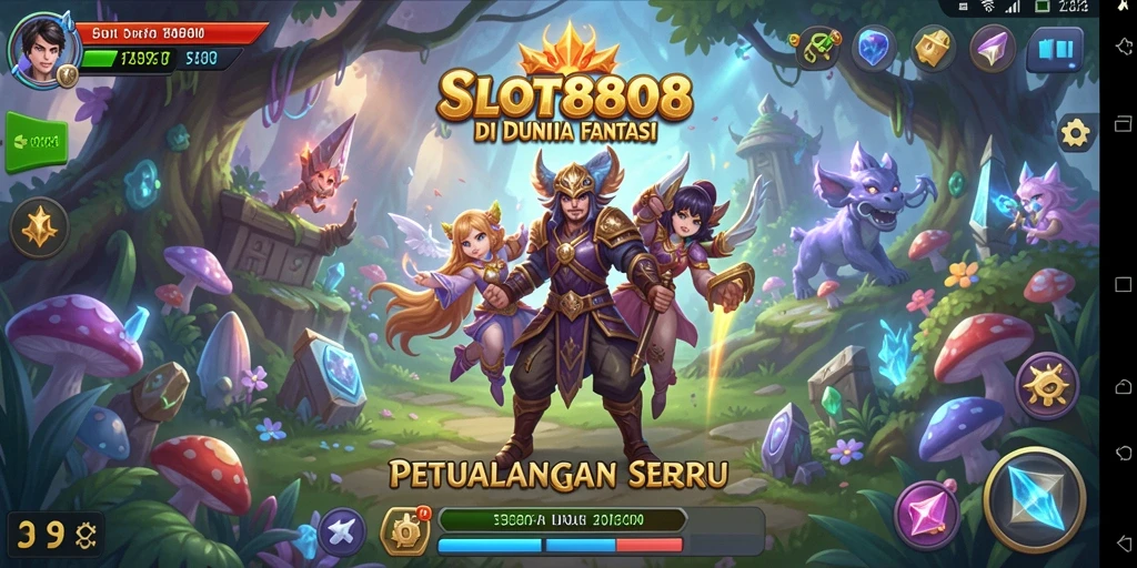 Tampilan gameplay seru dari SLOT8808 di dunia petualangan.