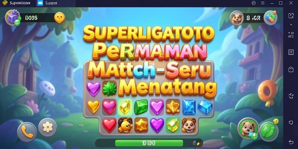 Tampilan gameplay menarik dari SUPERLIGATOTO yang menampilkan kecocokan warna.