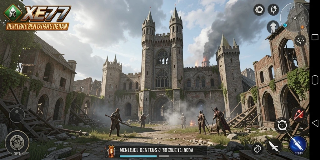 Tampilan gameplay seru dalam XE77 yang menegangkan.