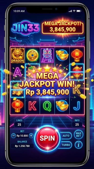 Proses pengunduhan aplikasi di jin33 yang cepat.